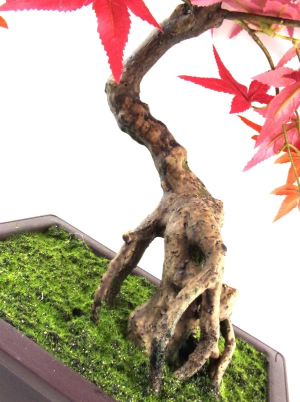 Leaf 50cm Artificial Red Maple Bonsai Tree