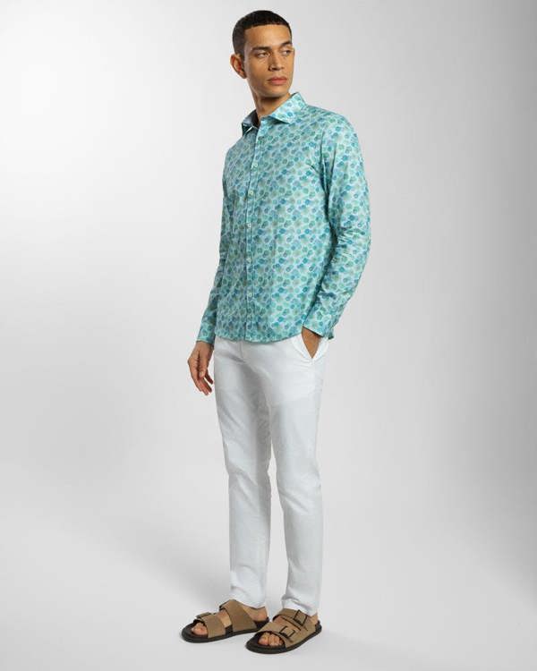 Steel & Jelly Limited Edition Floral & Fern Leaf Print Long Sleeve Shirt
