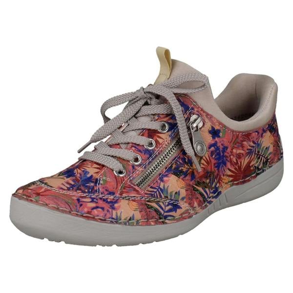 Rieker Ladies Rieker Ready2Go Slip On Jungle Print Trainers 52567