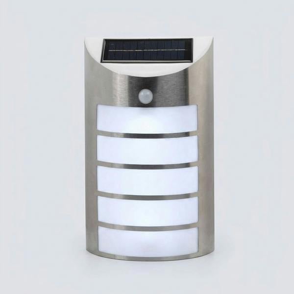 Warm White Solar Welcome Light, PIR Motion Sensor, Weatherproof Outdoor Lamp