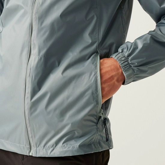 Regatta Mens Lyle IV Waterproof Hooded Jacket - Glacier