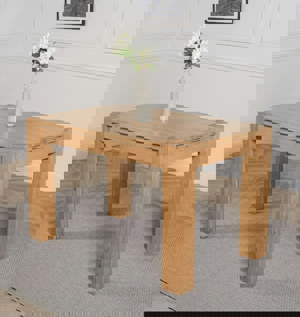 That's Furniture Kuba Chunky Solid Oak Dining Table - 125cm