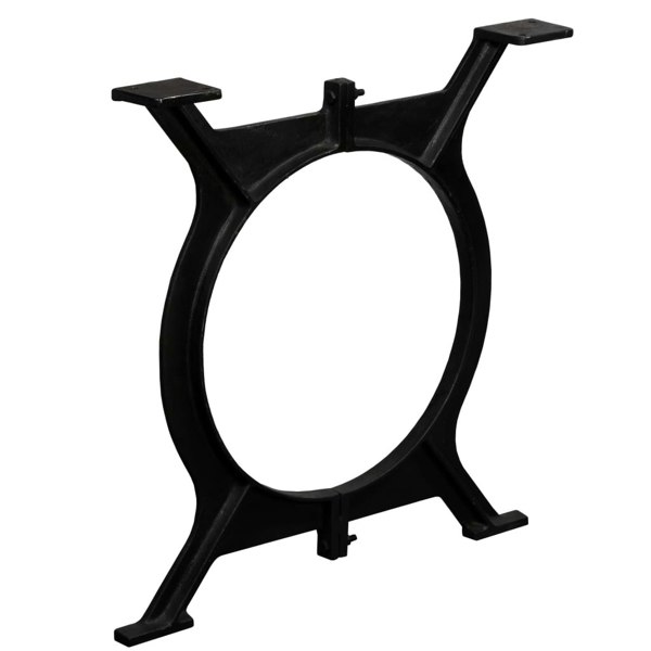 Berkfield Dining Table Legs 2 pcs O-Frame Cast Iron