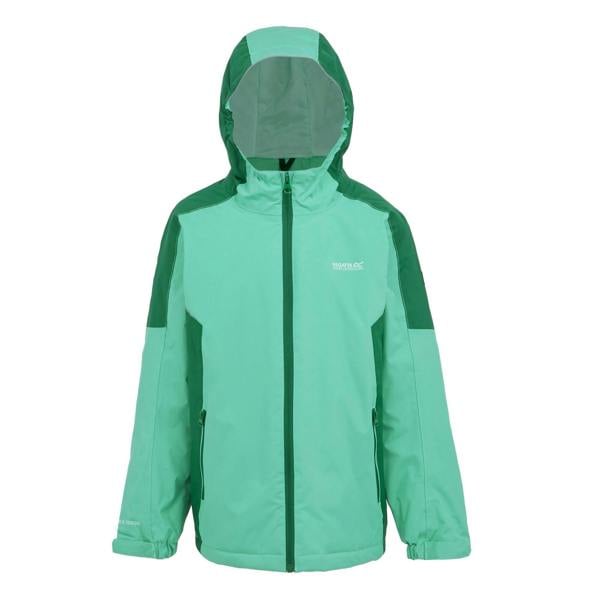 Regatta Childrens/Kids Hurdle V Waterproof Jacket - Dusty Green/Rainforest - 