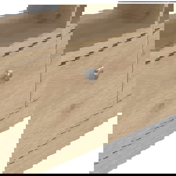 Furniture To Go Madrid TV Unit 3 Drawers in Jackson Hickory Oak