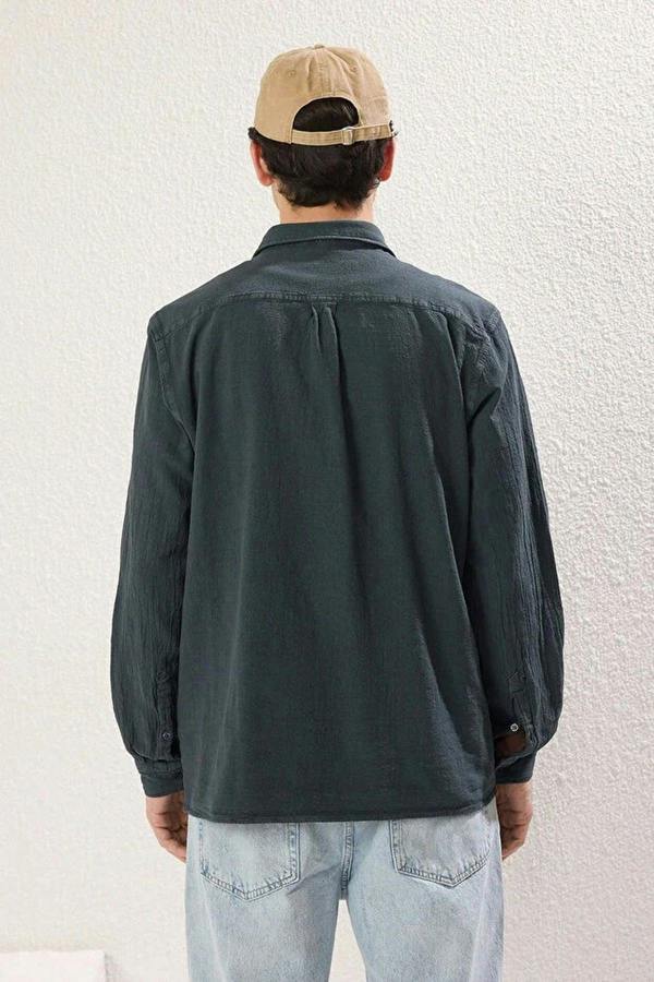 WOVCOR Slim Fit Textured Men’s Shirt