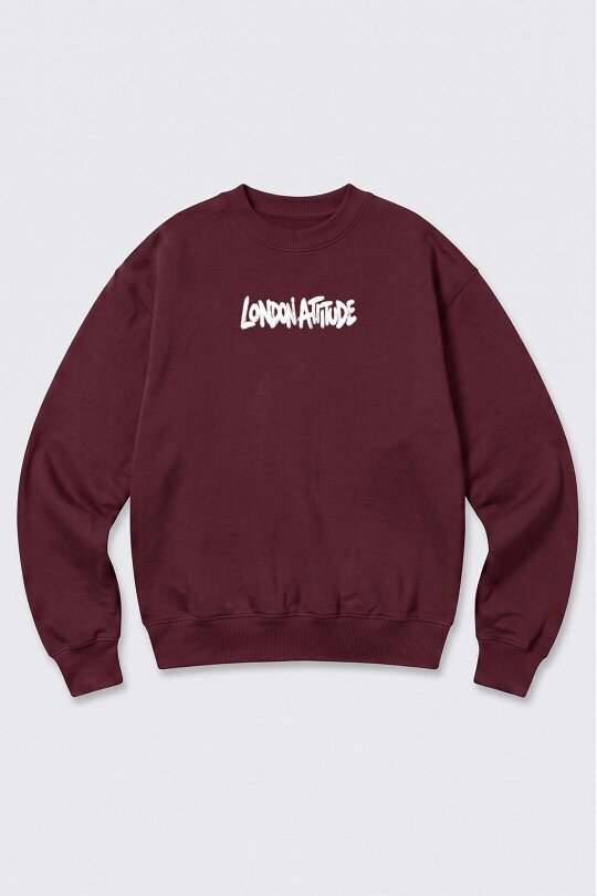 London Attitude Oversized Heavyweight City Graffiti Sweatshirt