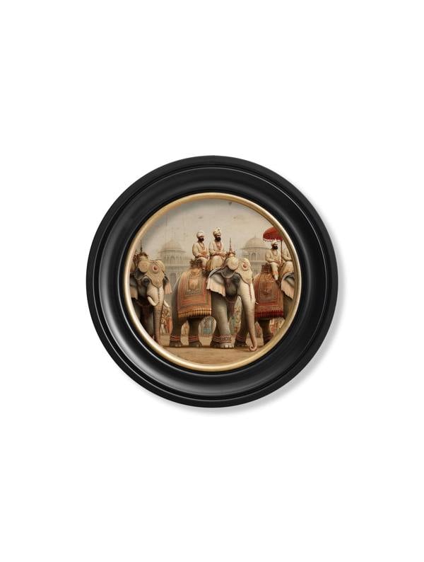 Exceptional Art The Mughal Emperors - Oxford round frame
