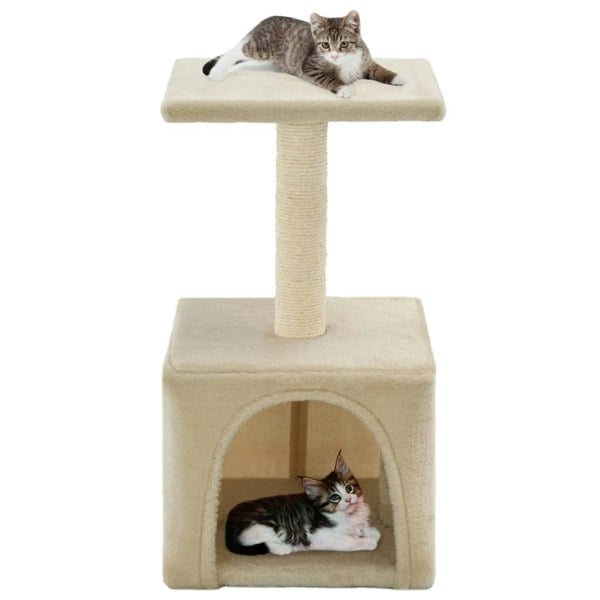 Berkfield Cat Tree with Sisal Scratching Post 55 cm Beige