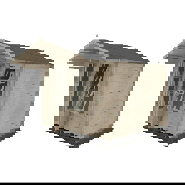 Shire Crinan 9x9 Log Cabin 19mm interlock  Cladding - Best Shed