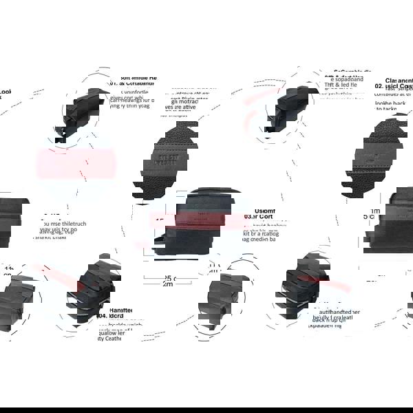 Silver Street London Silver Street London WALTER WASHBAG Mens Bag Red