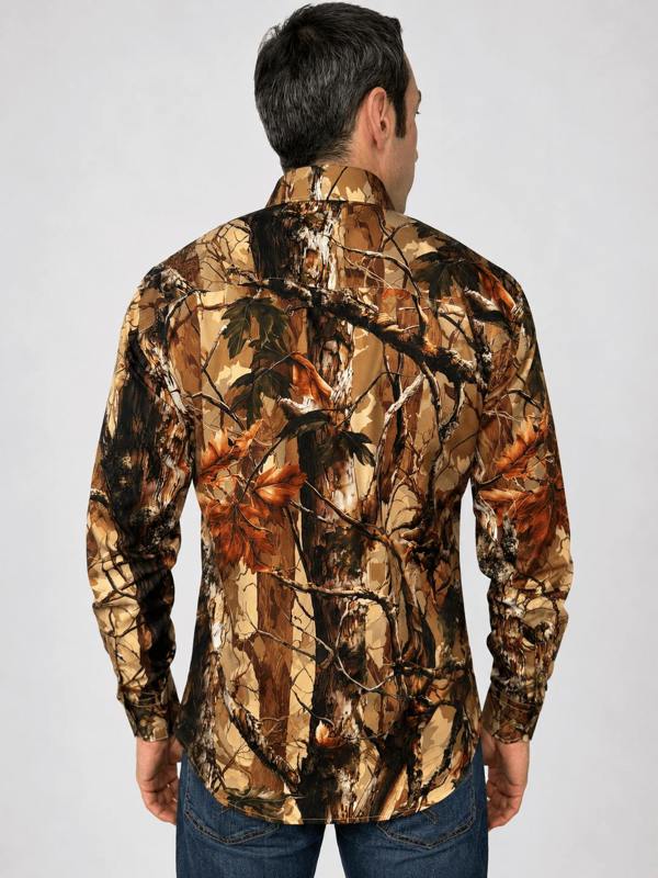 CL2647 Brown Real Tree - Claudio Lugli Shirts
