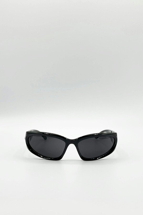 SVNX Racer Style Sunglasses with Black Lenses