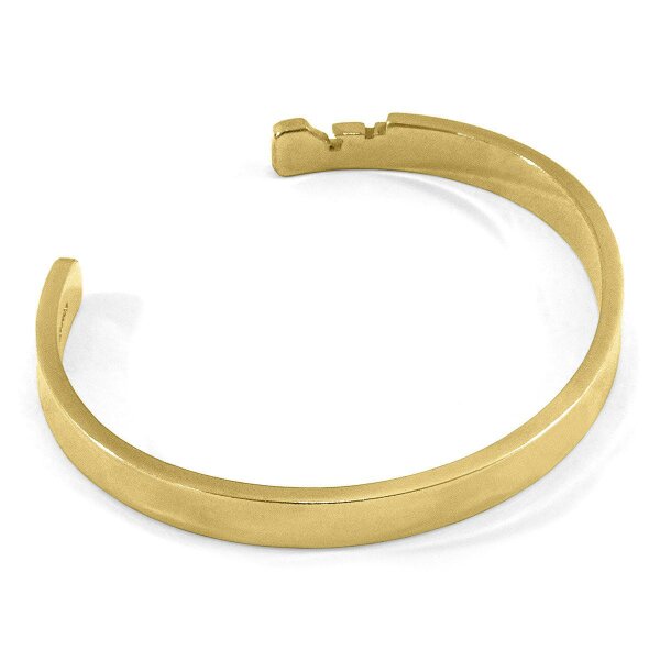 Anchor & Crew Axton Anchor Cutout Wayfarer 9ct Yellow Gold Bangle