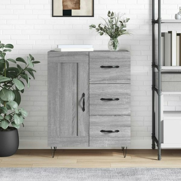 Berkfield Sideboard Grey Sonoma 69.5x34x90 cm Engineered Wood