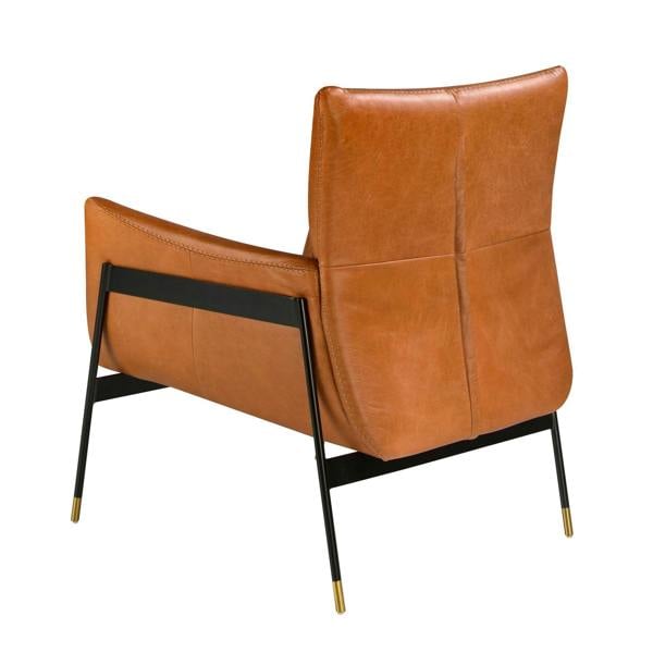 Angel Cerdá Brown Leather Swivel Armchair 5091