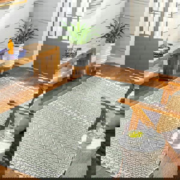 Livabliss Eagean-Global Green Ivory Off-White In- & Outdoor Rug