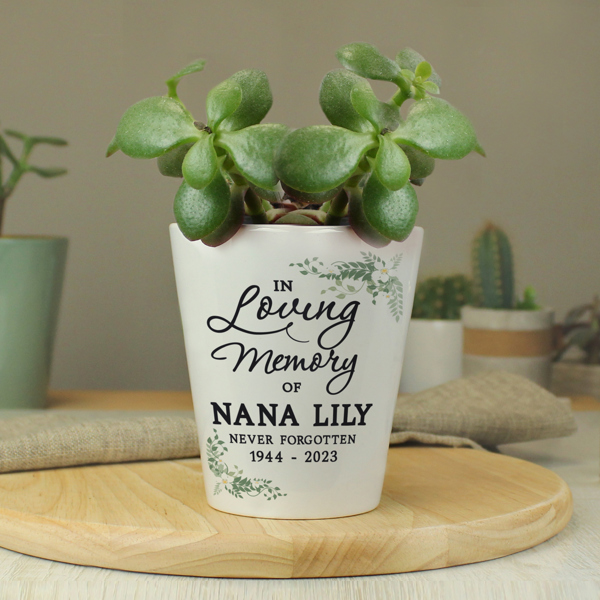Personalised Memento Company Personalised In Loving Memory Plant Pot