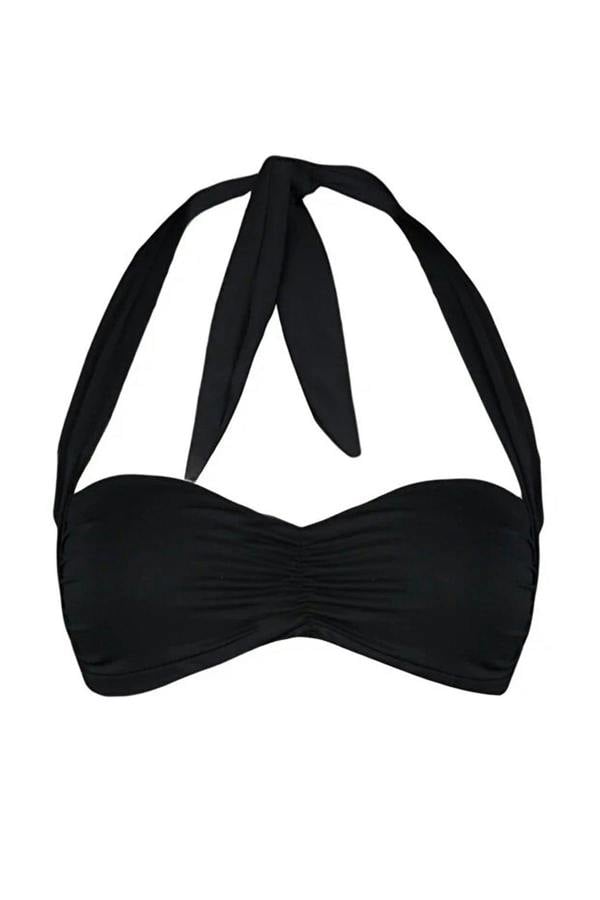 WOVCOR Ruched Bralette Covered Bikini Top
