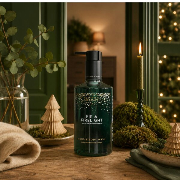 Scottish Fine Soaps Scottish Fine Soaps Fire & Firelight Hand Care Set 2X300ml Pump Bottles Duo
