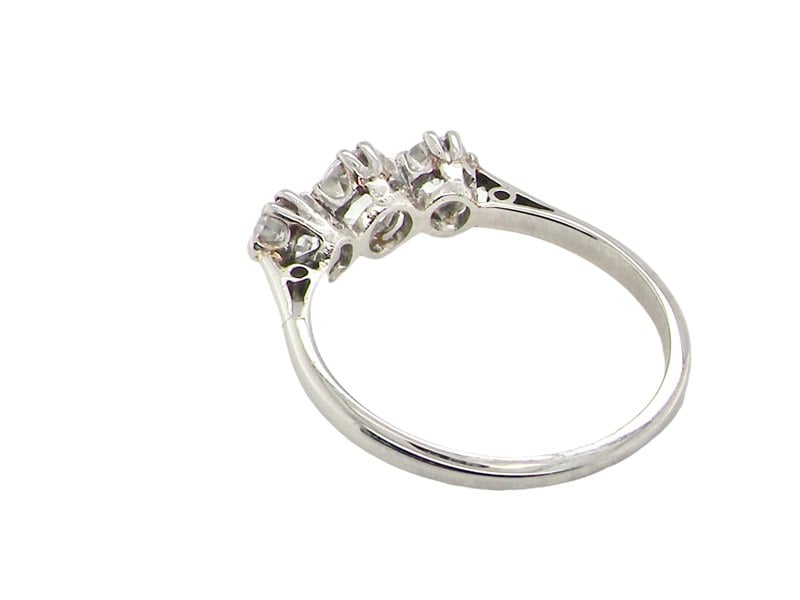 Vintage Tom A vintage three stone diamond ring