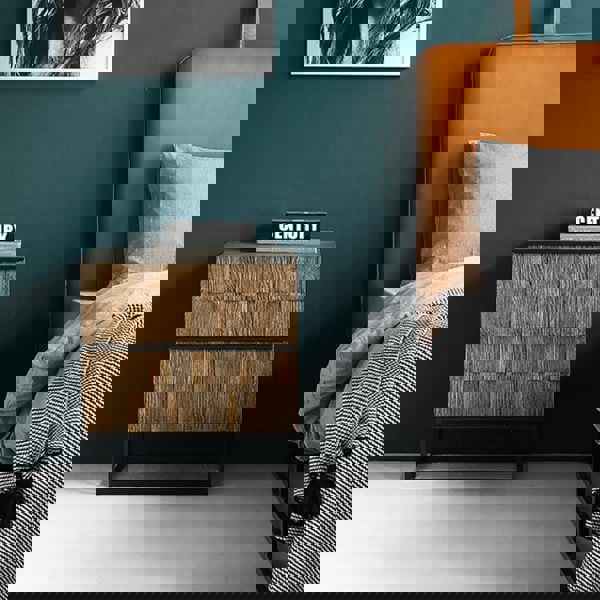 Pine Bedside Table, Oak-Weilai Concept-Weilai Concept