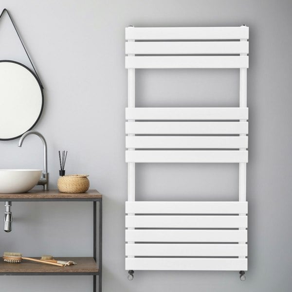 Monstershop Flat Panel Towel Radiator – 1200mm x 600mm – White