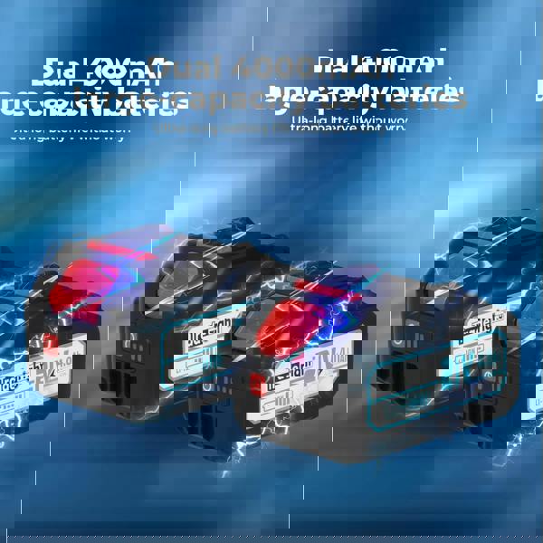 Traderight Cordless Pressure Washer 50Bar/725PSI Dual 4000mAh  6-in-1 Nozzle LCD