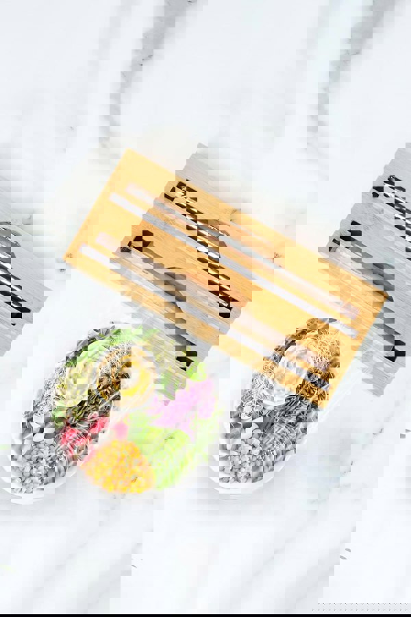 Living and Home 2-tier  Wall Mounted Bamboo Wrap Dispenser with Cutters