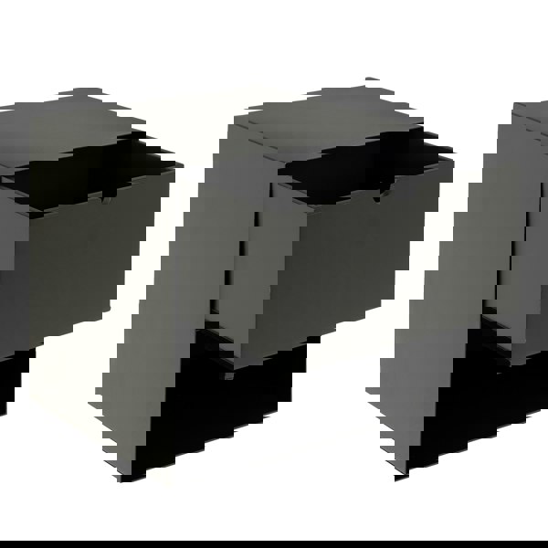 Furniture To Go Joliet 1 Drawer Wallmounted Bedside Table in Matt Black