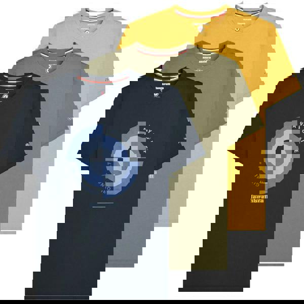 Lambretta Mens Classic Retro Target Quadrant Mod Ska T-Shirt