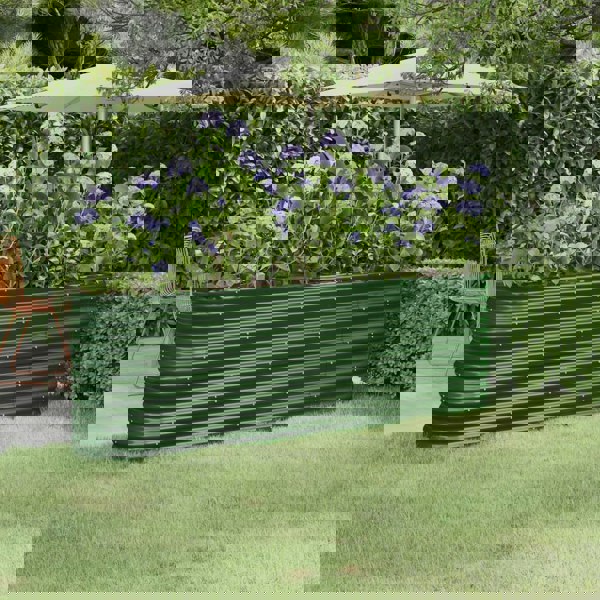 Berkfield Garden Raised Bed Powder-coated Steel 224x40x68 cm Green
