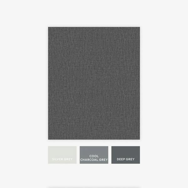 Next Charcoal Linen Look Wallpaper