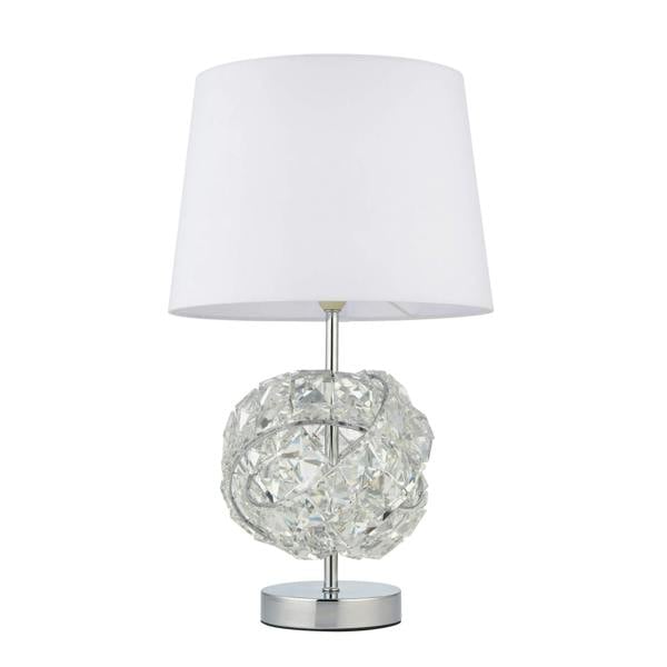Pagazzi Lighting Monaco Chrome and Glass Table Lamp
