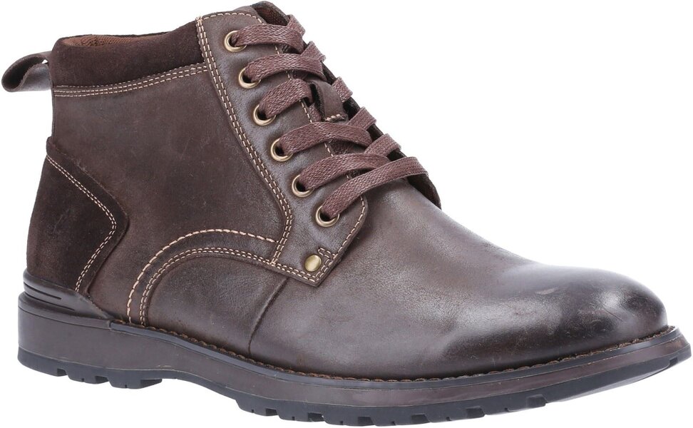 Hush Puppies Dean Lace Up Ankle Boots - Brown