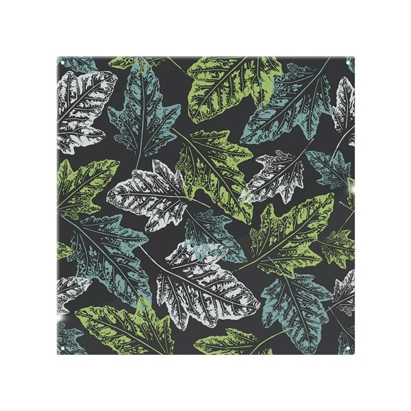 Benjamin Tate Design Leaf Print On Dark Splash Back
