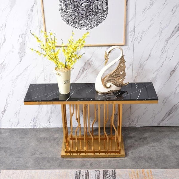 Farley Console Table in a lifestyle setting with console tables
