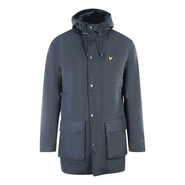 Lyle & Scott Hooded Parka Jacket - Navy Blue