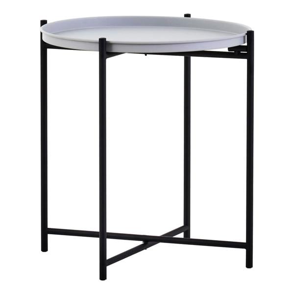 Trosa Side Table with Round Grey Top