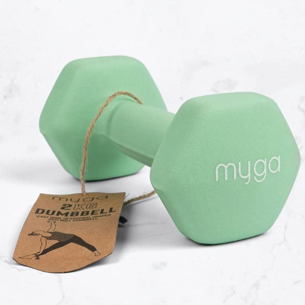 Myga Hex Dumbbell Pairs: 1kg to 10kg