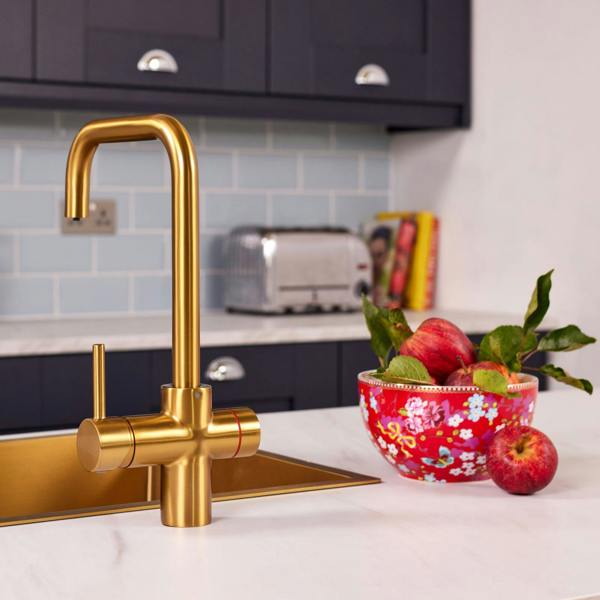 Impromta 3 in 1 Biometric Boiling Water Tap | Brushed Gold Finish