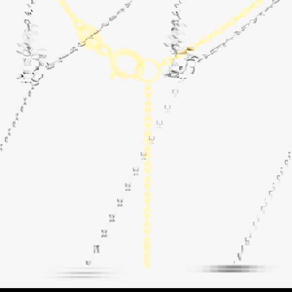 T. H. Baker 9ct Yellow Gold Green Malachite Clover Necklace 1.19.2240