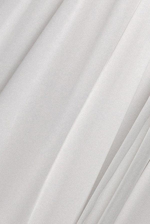Wrap Back Maxi With Front Slit Chi On Maxi - White DR4314BBS