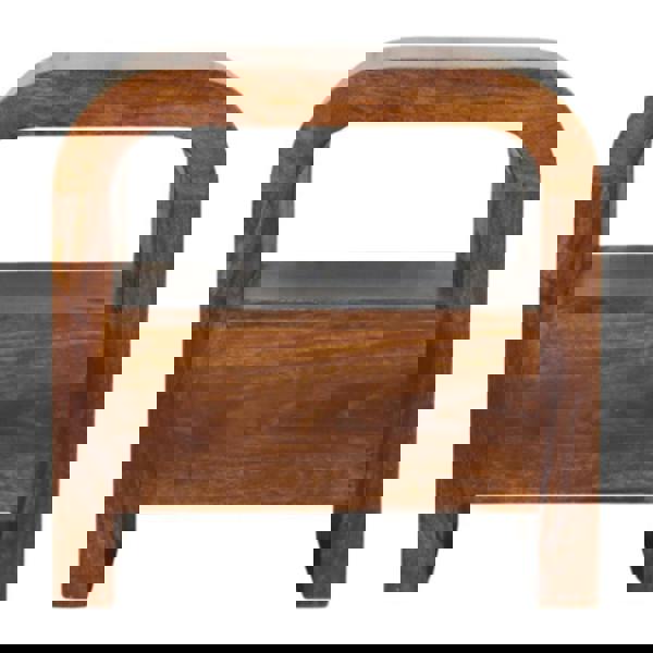 Artisan Furniture Darcy Chestnut Nightstand with Drawer and open shelf