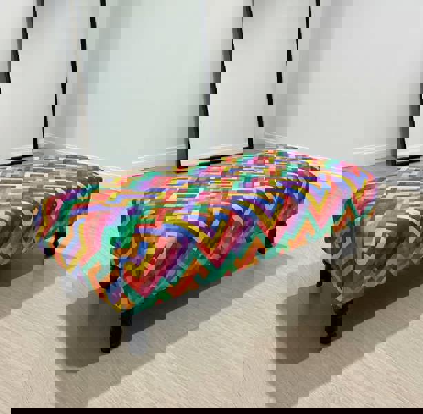 ISTOOLS Premium Multi-Colour Trem Footstool Pouffe – Stylish, Comfortable & Versatile