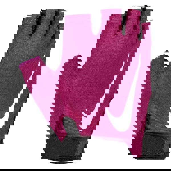 Nike Womens/Ladies Gym Essential 2024 Fitness Fingerless Gloves - Black/Fuchsia