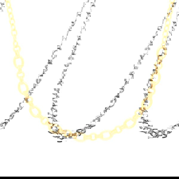 Bold Textured 18k Gold Vermeil Plated Link Necklace