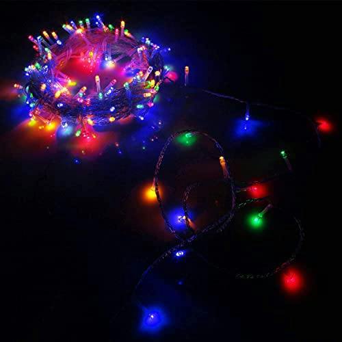 Clear Cable Multicolour LED String Fairy Lights with Timer, Indoor and Outdoor Use image 6