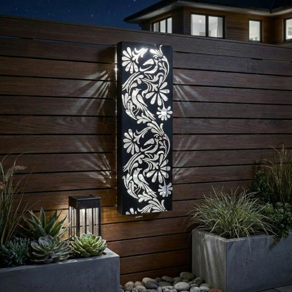 Garden Greatness Fauna Illumina Floral Solar Wall Art Panel