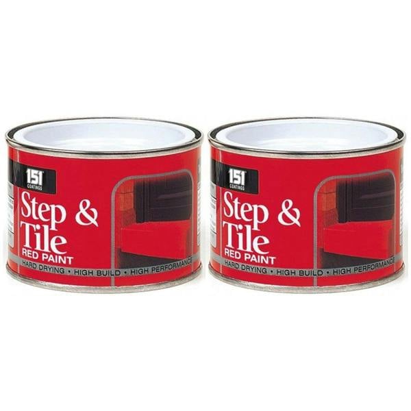 151 2X Step & Tile Red Paint Tin 180ml